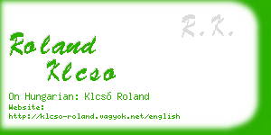 roland klcso business card
